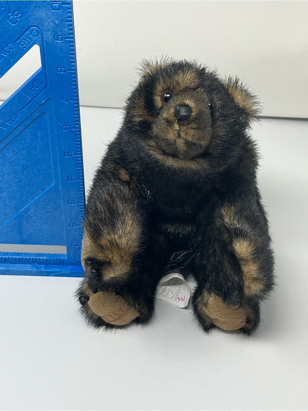 Ditz Designs Realistic Black Bear Plush 14” Hen House Vintage Stuffed Animal - Picture 9 of 10